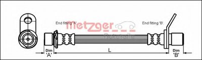 Тормозной шланг METZGER купить