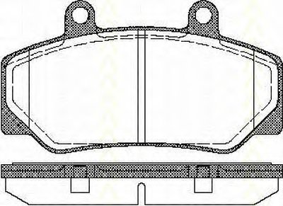 Комплект тормозных колодок, дисковый тормоз TRISCAN купить