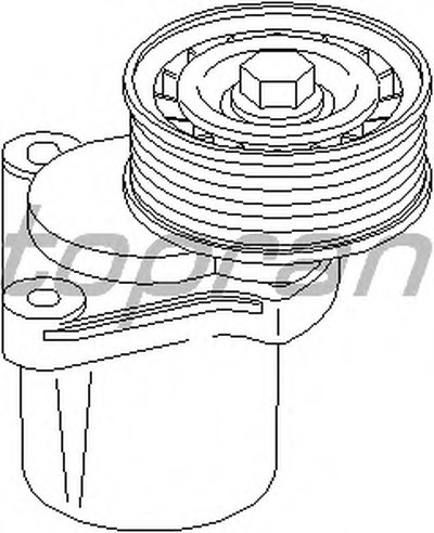 Натяжной ролик, поликлиновой  ремень TOPRAN купить