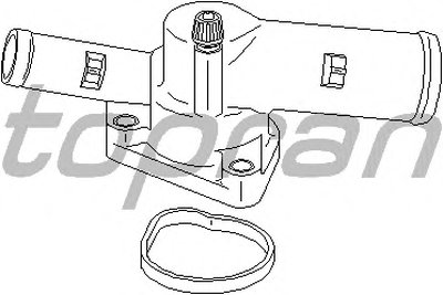 Термостат, охлаждающая жидкость TOPRAN купить