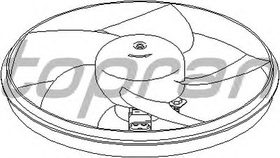 Вентилятор, охлаждение двигателя TOPRAN купить