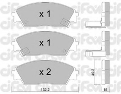 Комплект тормозных колодок, дисковый тормоз CIFAM купить
