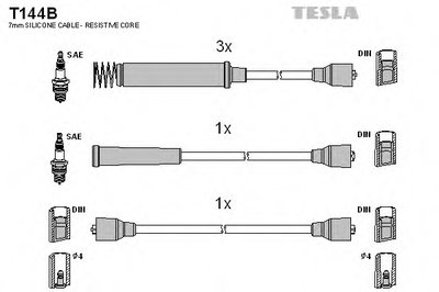 Комплект проводов зажигания TESLA купить