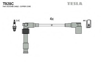 Комплект проводов зажигания original TESLA купить