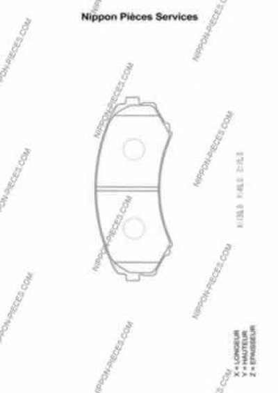 Комплект тормозных колодок, дисковый тормоз NPS купить