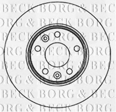 BBD5163 BORG & BECK - Диск гальмівний (2 шт)