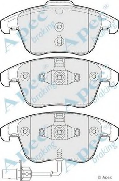 Комплект тормозных колодок, дисковый тормоз APEC braking купить