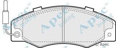 Комплект тормозных колодок, дисковый тормоз APEC braking купить