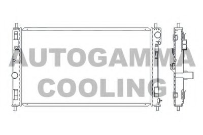 Радиатор, охлаждение двигателя AUTOGAMMA купить