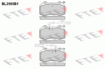 Комплект тормозных колодок, дисковый тормоз FTE купить