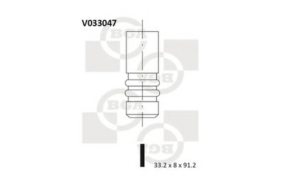 Клапан EX BM/AR/CR [33,2*8*91,2]