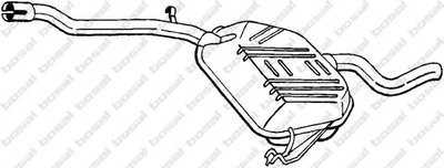 Глушитель выхлопных газов конечный BOSAL купить