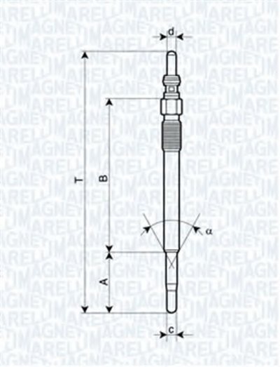 Свеча накаливания MAGNETI MARELLI купить