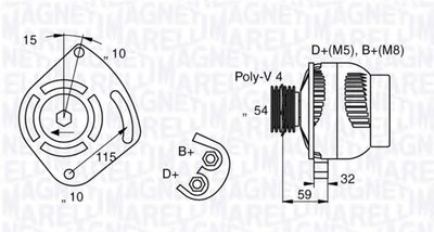 Генератор MAGNETI MARELLI купить