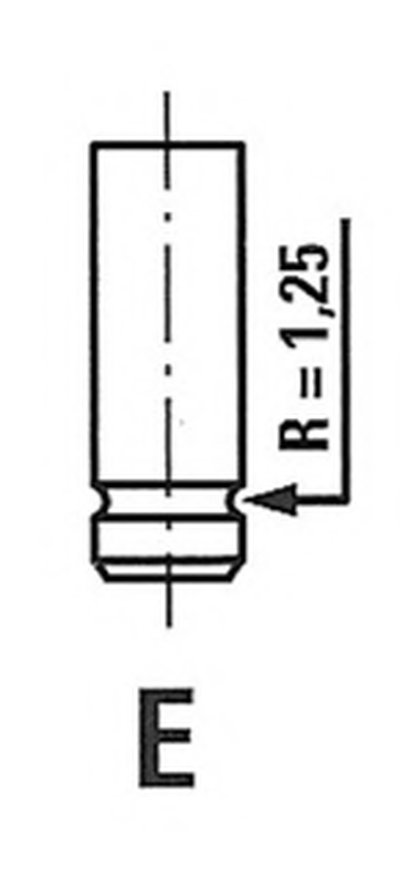 R3599/RCR Клапан головки блоку циліндрів двигуна