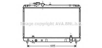 Радиатор, охлаждение двигателя AVA QUALITY COOLING купить