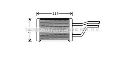 Теплообменник, отопление салона AVA QUALITY COOLING купить