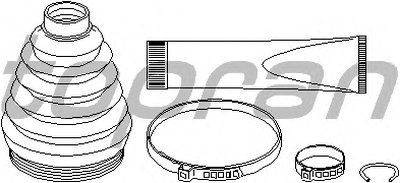 Комплект пылника, приводной вал TOPRAN купить