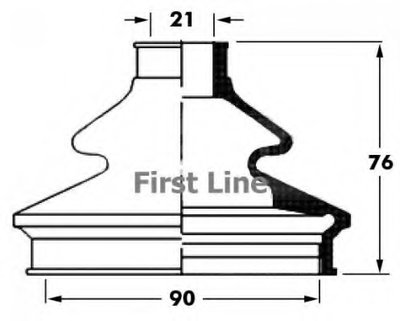 Пыльник, приводной вал FIRST LINE купить