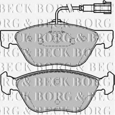 Комплект тормозных колодок, дисковый тормоз BORG & BECK купить