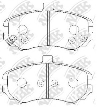 Тормозные колодки передние Hyundai Elantra (Avante) XD 1.5