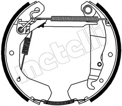 Комплект тормозных колодок Kit premounted METELLI купить