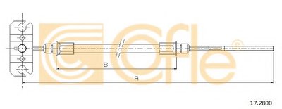 Трос, стояночная тормозная система COFLE купить