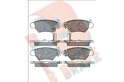 Комплект тормозных колодок, дисковый тормоз R BRAKE купить