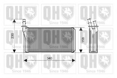 Теплообменник, отопление салона QUINTON HAZELL купить
