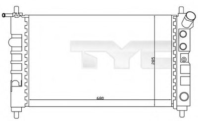 Радиатор, охлаждение двигателя TYC купить