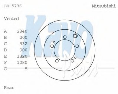 Тормозной диск KAVO PARTS купить