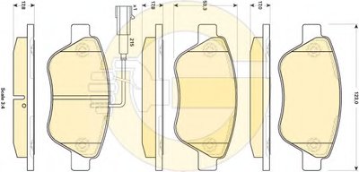 Комплект тормозных колодок, дисковый тормоз GIRLING купить