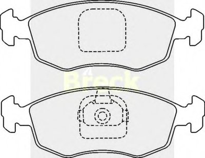 Комплект тормозных колодок, дисковый тормоз BRECK купить