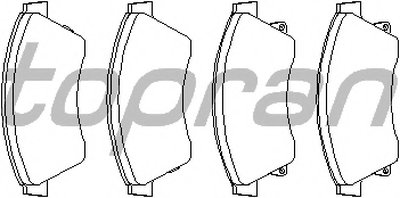 Комплект тормозных колодок, дисковый тормоз TOPRAN купить