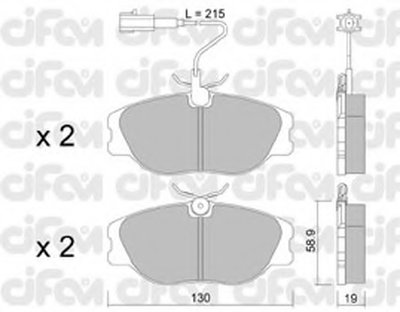 Комплект тормозных колодок, дисковый тормоз CIFAM купить