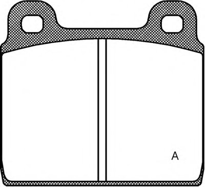 Комплект тормозных колодок, дисковый тормоз ADVANCE OPEN PARTS купить