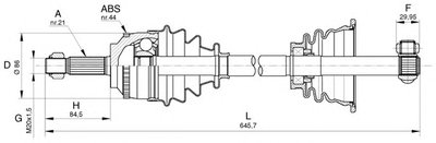 Приводной вал SPIN OPEN PARTS купить