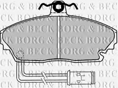 Комплект тормозных колодок, дисковый тормоз BORG & BECK купить