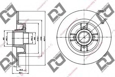 Тормозной диск DJ PARTS купить