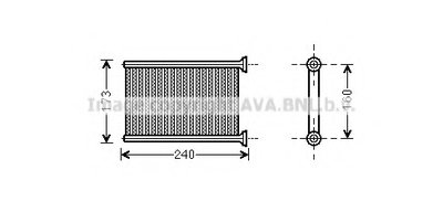 Теплообменник, отопление салона AVA QUALITY COOLING купить