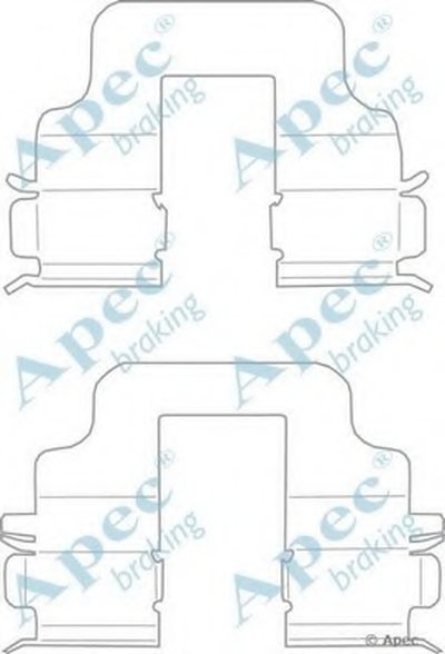 Комплектующие, тормозные колодки APEC braking купить