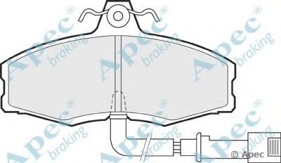 Комплект тормозных колодок, дисковый тормоз APEC braking купить