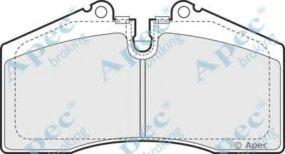 Комплект тормозных колодок, дисковый тормоз APEC braking купить