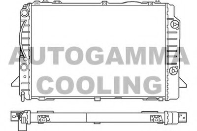 Радиатор, охлаждение двигателя AUTOGAMMA купить