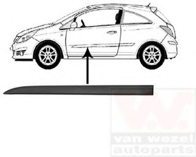 Облицовка / защитная накладка, дверь VAN WEZEL купить