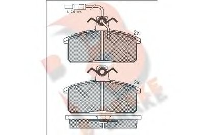 Комплект тормозных колодок, дисковый тормоз R BRAKE купить