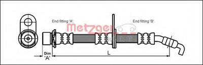 Тормозной шланг METZGER купить