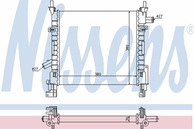 Радиатор, охлаждение двигателя NISSENS купить