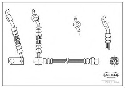 Тормозной шланг CORTECO купить