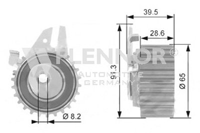 Натяжной ролик, ремень ГРМ FLENNOR купить